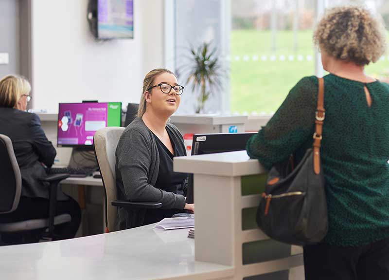 Our reception staff